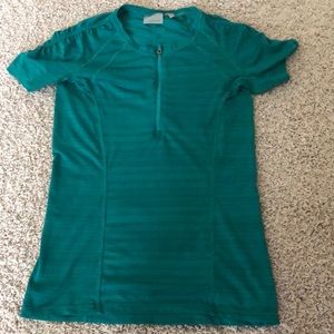 Athleta Emerald Green Rashguard Sun Shirt Size Sm